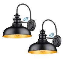 Arandela de parede externa Bestshared Dusk to Dawn Sensor, pacote com 2