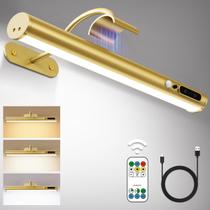 Arandela de parede Hapfish Motion Sensor recarregável Gold Light