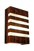 Arandela de Parede Interna Madeira Ripado 30x20cm 1XE27 Arandela de Parede Interna Madeira Ripado 30x20cm 1XE27