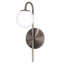 Arandela De Parede Jabuticaba Globo Vidro Lavabo Bronze