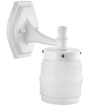 Arandela de Parede Jardins com Globo Timoneiro Leitoso 16x28cm Branco Bivolt E27 Dital
