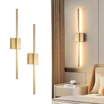 Arandela de Parede LED, 71 x 11 x 5 cm, Regulável, Montagem Vertical ou Horizontal, Design Moderno em Metal Dourado