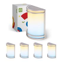 Arandela de parede LED ASD de meio cilindro de níquel escovado 3000-5000K