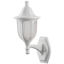 Arandela de Parede Modena Branca 21x38cm Dital Luminária Lente Fosca