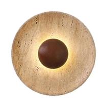 Arandela De Parede Moderna Em Madeira Escura Com Pedra Natural 25cm 110-220V Luminária De Ambiente Arandela De Parede Moderna Em Madeira Escura Com Pedra Natural 25cm 110-220V Luminária De Ambiente