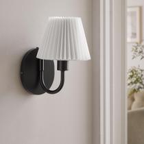 Arandela de parede Modway Wave 16x19x22 cm preta moderna