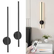 Arandela de parede NIORSUN operada por bateria de 70 cm com conjunto remoto de 2 Arandela de parede NIORSUN operada por bateria de 70 cm com conjunto remoto de 2