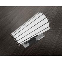 Arandela de parede Paulistinha Base Inox Vidro Decorado Arandela de parede Paulistinha Base Inox Vidro Decorado