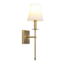 Arandela de parede PERMO Classic Rustic Industrial com sombra branca