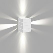 Arandela de Parede Plus 1205 Branco com Focos e 3 Frisos - RPM Móveis Arandela de Parede Plus 1205 Branco com Focos e 3 Frisos - RPM Móveis