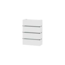 Arandela de Parede Slim 1303 Branco com Focos e 3 Frisos - RPM Móveis