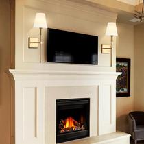 Arandela de parede TISLYCO Gold Brass Antique com abajur de tecido (conjunto de 2) Arandela de parede TISLYCO Gold Brass Antique com abajur de tecido (conjunto de 2)