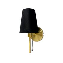 Arandela De Parede Toucheiro String E27 Com Cúpula Tecido Moderno Vintage Arandela De Parede Toucheiro String E27 Com Cúpula Tecido Moderno Vintage