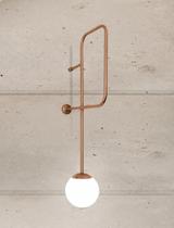 Arandela de parede Tromp Cobre Polido 30x78 cm 1 bocal E27 - Spotline Arandela de parede Tromp Cobre Polido 30x78 cm 1 bocal E27 - Spotline
