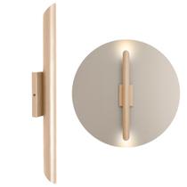 Arandela De Parede Tubo Cilindro 2 Fachos Champagne 50Cm Arandela De Parede Tubo Cilindro 2 Fachos Champagne 50Cm