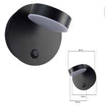 Arandela direcionável orbit preto 3.000k 15 cm botão liga e desliga bivolt SKY-3116AR - Skylight