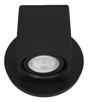 Arandela Direcionável Quadrada Área Externa 12x8x6cm - Preto