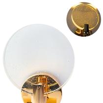 Arandela disco AR1118 dourado/cristal/metal 3k ip20 bivolt