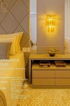 Arandela Dna Raiada 25cm X 50cm P/3 Lamp G9 Ara-017 **