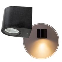 Arandela Dots Preto + LED 1X GU10 MR16 Branco Quente DL158B Bella ST2723