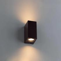 Arandela Dots Square (l)7,2cm (c)9,5cm (a)15cm 2xgu10 Mr16 Max 50w Ip65