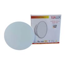 Arandela Eclipse 8w 3000k Branco 18cm - Tualux