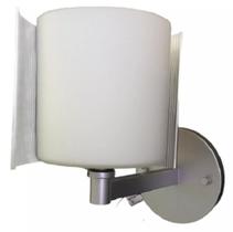Arandela Eclipse Silver De Vidro Opalino Bronzearte