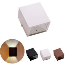 Arandela Efeito 2 Fachos 2 Focos Parede Muro Externa Ar1210 Alumínio