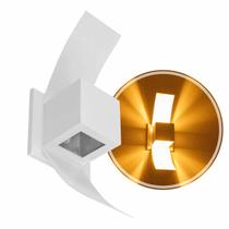 Arandela Efeito 2 Focos Box Aba Externa Interna Parede Branca St890 Arandela Efeito 2 Focos Box Aba Externa Interna Parede Branca St890