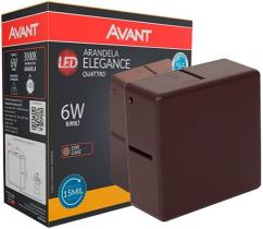 Arandela Elegance Quattro Led Cafe 6w 3000k Ip65 4 Fachos Bivolt Avant