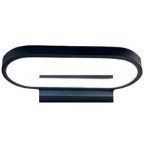 Arandela Elipse Preto 26cm IP20 Led 12W 3000K Bivolt