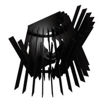 Arandela em MDF - Completa - Cor: Preta Arandela em MDF - Completa - Cor: Preta