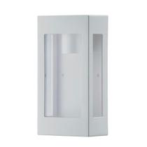 Arandela em Polipropileno Dital Branco com Lente Cristal 444 1xE27 25cm