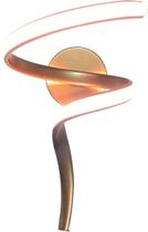 Arandela Espiral Dourado 35cm Led 3200K Bivolt