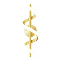 Arandela Espiral Dourado Moderno Bivolt 15W Arandela Espiral Dourado Moderno Bivolt 15W
