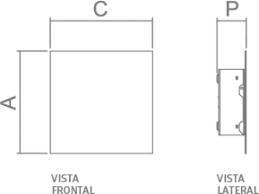 Arandela Externa Angra Branca 1xG9 - 170x170x48mm Arandela Externa Angra Branca 1xG9 - 170x170x48mm