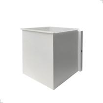 Arandela Externa Cubo 2 Focos Alumínio Parede Muro Branco G9