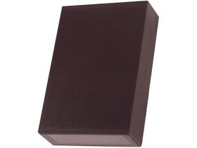 Arandela Externa de Parede Marrom LED 4W - Gaya Cube Slim