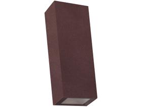 Arandela Externa de Parede Marrom LED 5W - Focus Slim