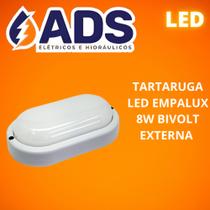 Arandela Externa LED Tartaruga Branco 8W Luz Branca Bivolt Empalux