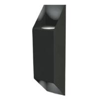 Arandela Flash Luz Indireta Dois Fachos Preto Ideal 112PMT