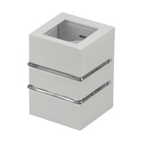 Arandela Flip 2 Aletas - Branco Fosco Blumenau