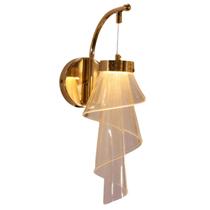 Arandela Florência Dourada 26cm IP20 Led 8W 3 em 1 Bivolt Arandela Florência Dourada 26cm IP20 Led 8W 3 em 1 Bivolt