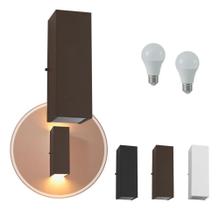 Arandela Focos Fachos Grande 30 Marrom 110V 220V - Branco Fr Arandela Focos Fachos Grande 30 Marrom 110V 220V - Branco Fr