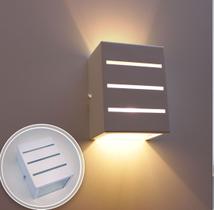 Arandela Frisada 2 focos grande e27 + lâmpada led 12w 6000k - luminaria branca luz branco frio st298 Arandela Frisada 2 focos grande e27 + lâmpada led 12w 6000k - luminaria branca luz branco frio st298