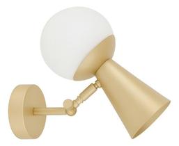 Arandela Globo Cone Alumínio E Vidro - Arandela Globo Cone Alumínio E Vidro -