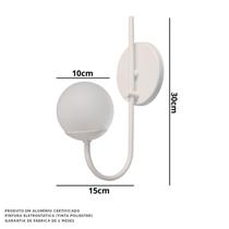 Arandela Globo Jota Quarto Cabeceira Jardim Alumínio Decorações Arandela Globo Jota Quarto Cabeceira Jardim Alumínio Decorações