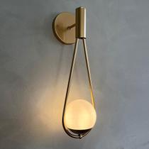 Arandela Gota Moderna interna Gota Com Globo de Vidro Decoração Casa e Sala, Quarto, Corredor, Cabeceira de cama