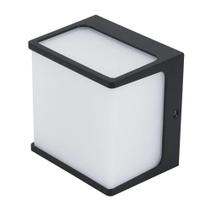 Arandela Hamsa 8W 3000K Preta 550 Lumens IP65 Bivolt