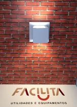 Arandela Ideal Flash Quadrada Branca948 Interna 2 Focos 1 G9